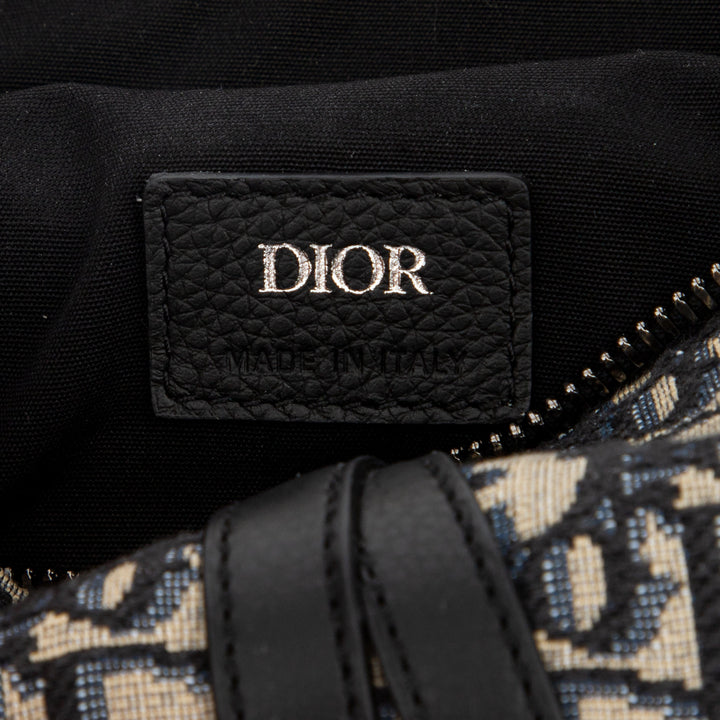 Dior Dior Oblique Jacquard Saddle Bag