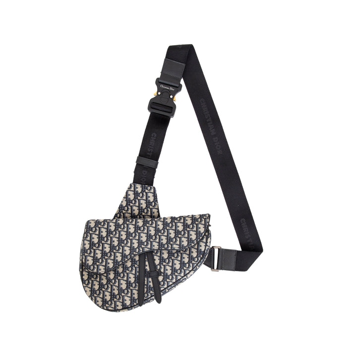 Dior Dior Oblique Jacquard Saddle Bag
