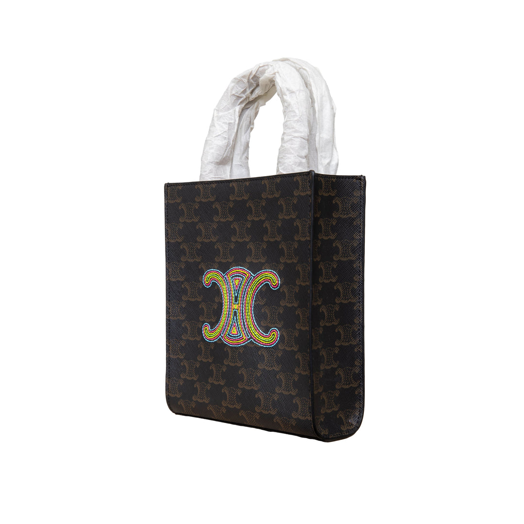 Celine Celine Mini Vertical Cabas Tote with Embroidery