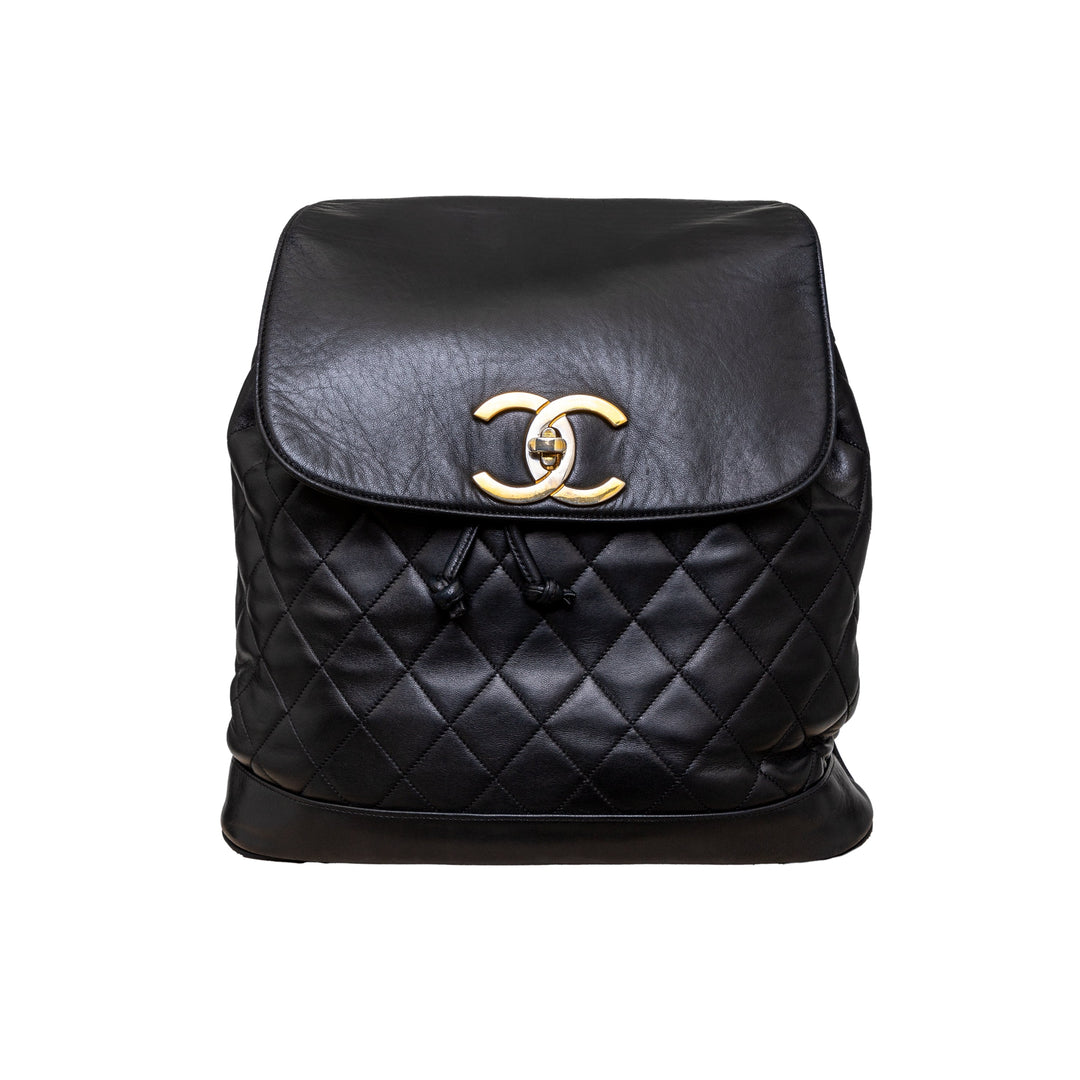Top Quality Chanel Top Quality Chanel Vintage Quilted Lambskin Drawstring Backpack