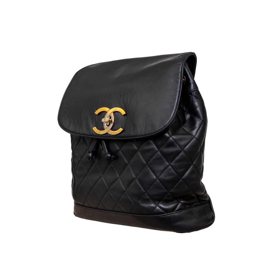 Top Quality Chanel Top Quality Chanel Vintage Quilted Lambskin Drawstring Backpack