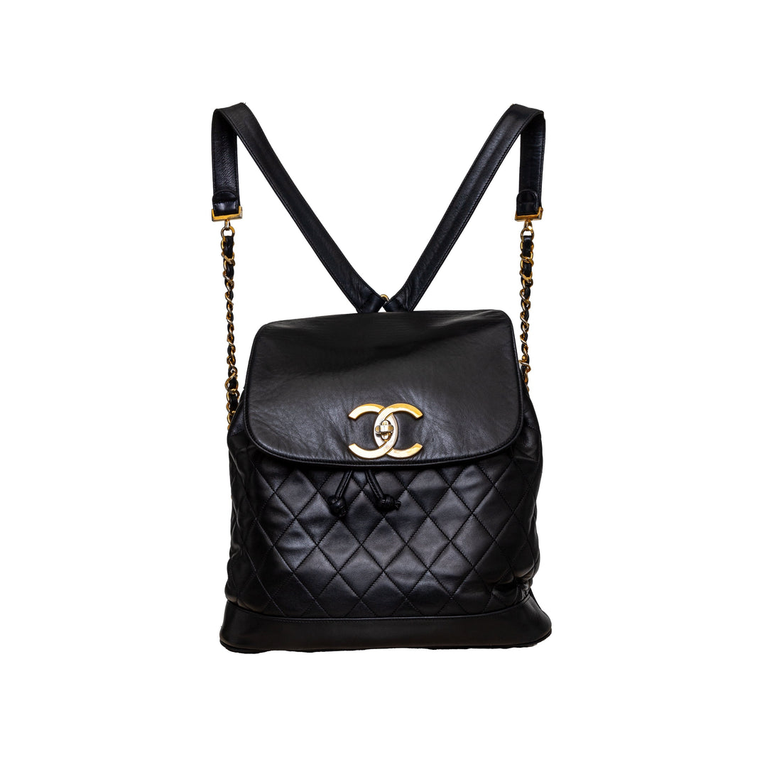 Top Quality Chanel Top Quality Chanel Vintage Quilted Lambskin Drawstring Backpack