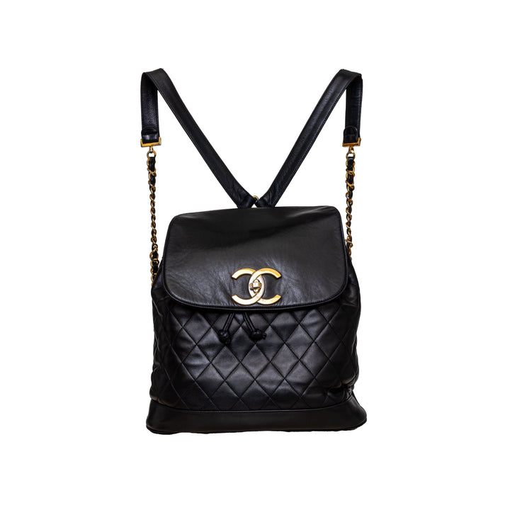 Top Quality Chanel Top Quality Chanel Vintage Quilted Lambskin Drawstring Backpack