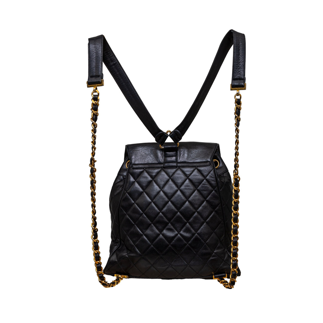Top Quality Chanel Top Quality Chanel Vintage Quilted Lambskin Drawstring Backpack