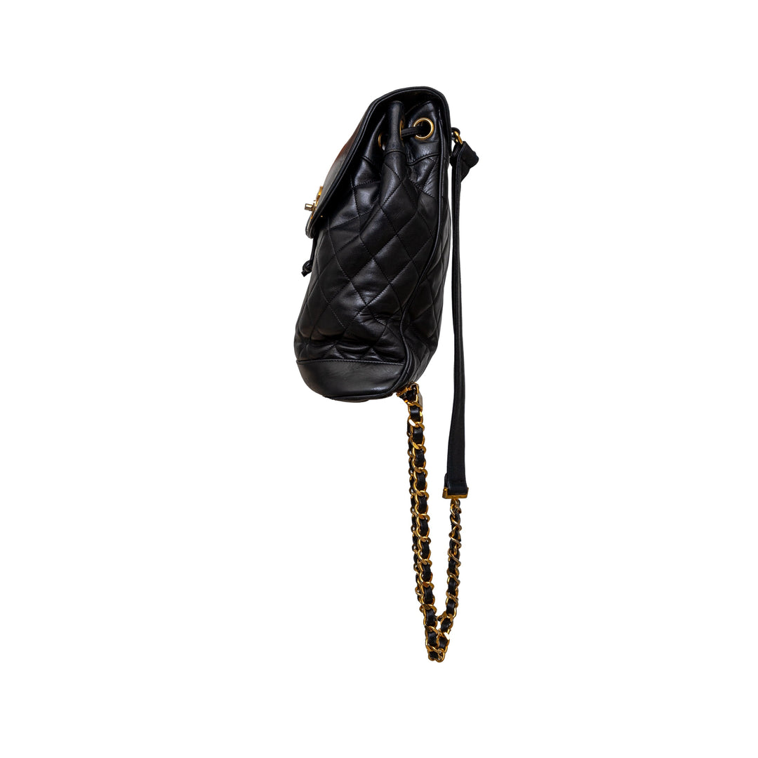 Top Quality Chanel Top Quality Chanel Vintage Quilted Lambskin Drawstring Backpack