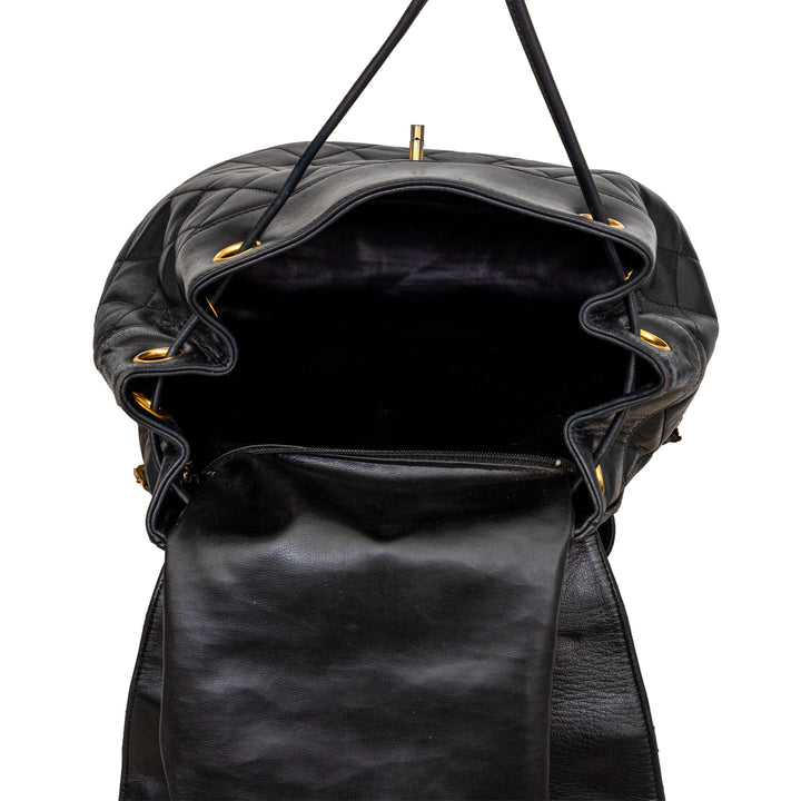 Top Quality Chanel Top Quality Chanel Vintage Quilted Lambskin Drawstring Backpack