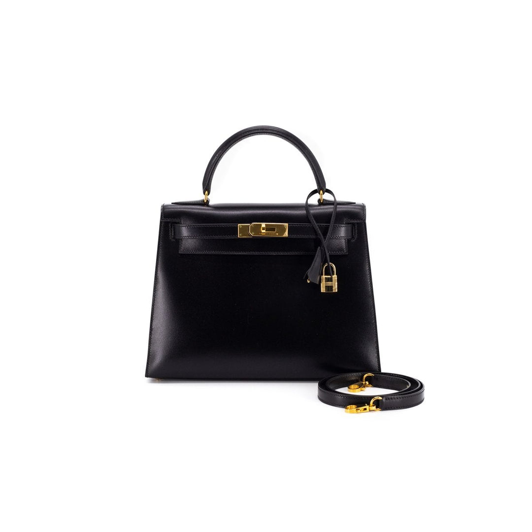 Top quality Hermes Kelly 28 Noir - [Q] Stamp