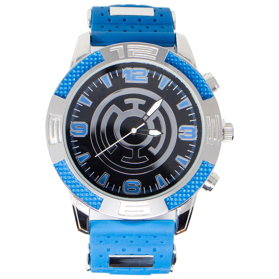 title:Blue Lantern Hope Symbol Watch with Rubber Band;color:Blue