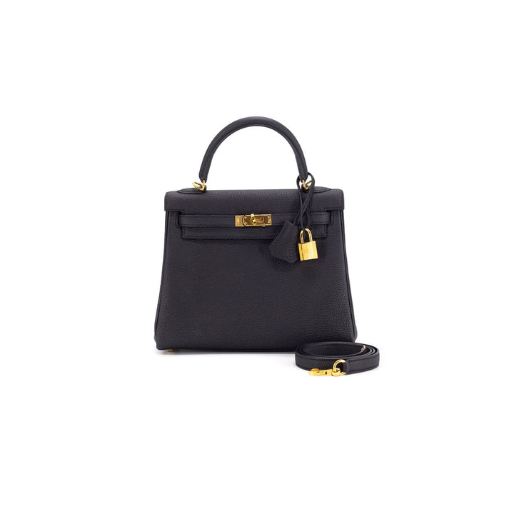 Top quality Hermes Kelly 25 Noir - A Stamp