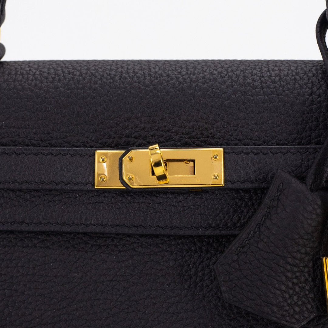 Top quality Hermes Kelly 25 Noir - A Stamp
