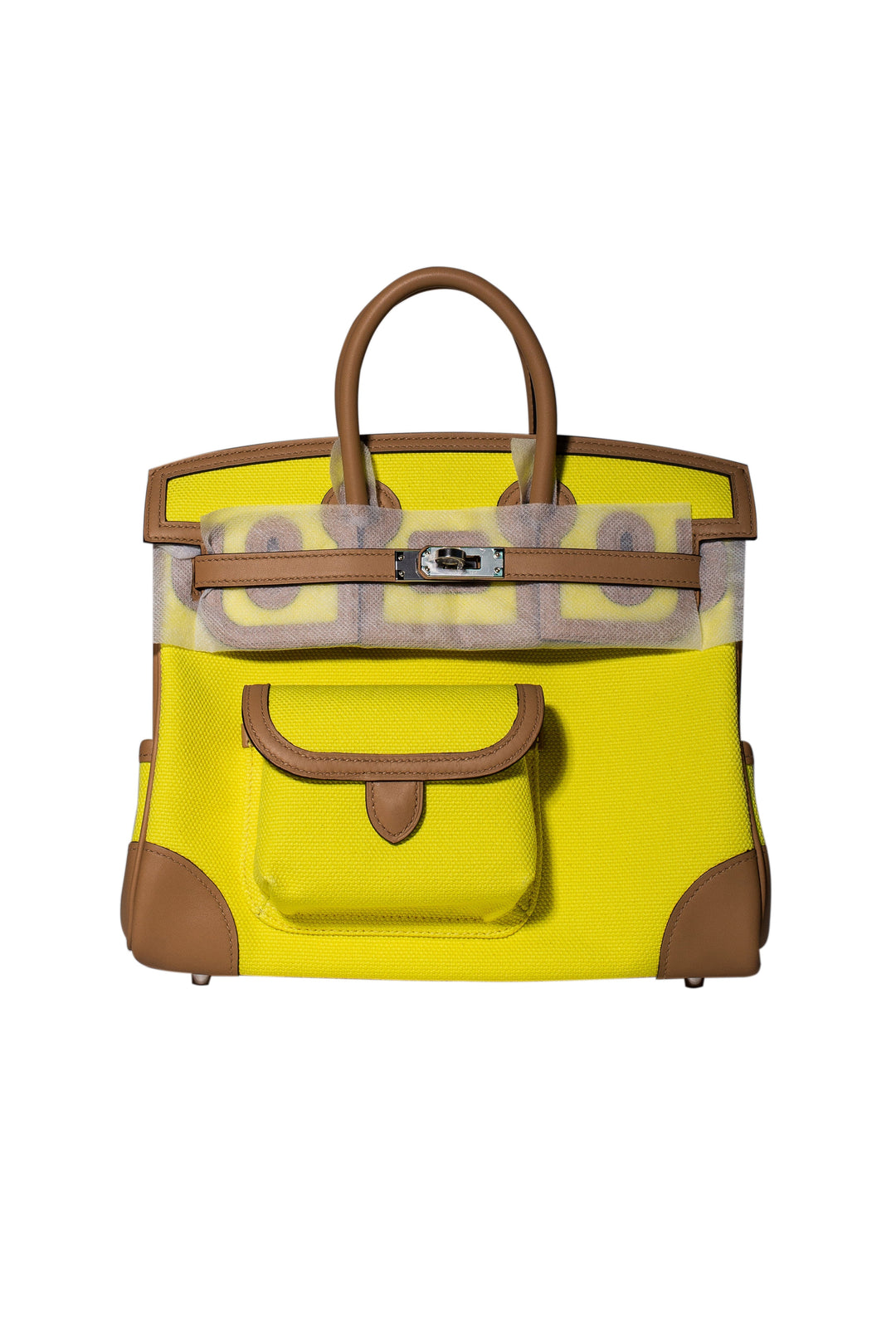 Top quality Hermes birkin 25 cargo Jaune Citron\ Chai PHW