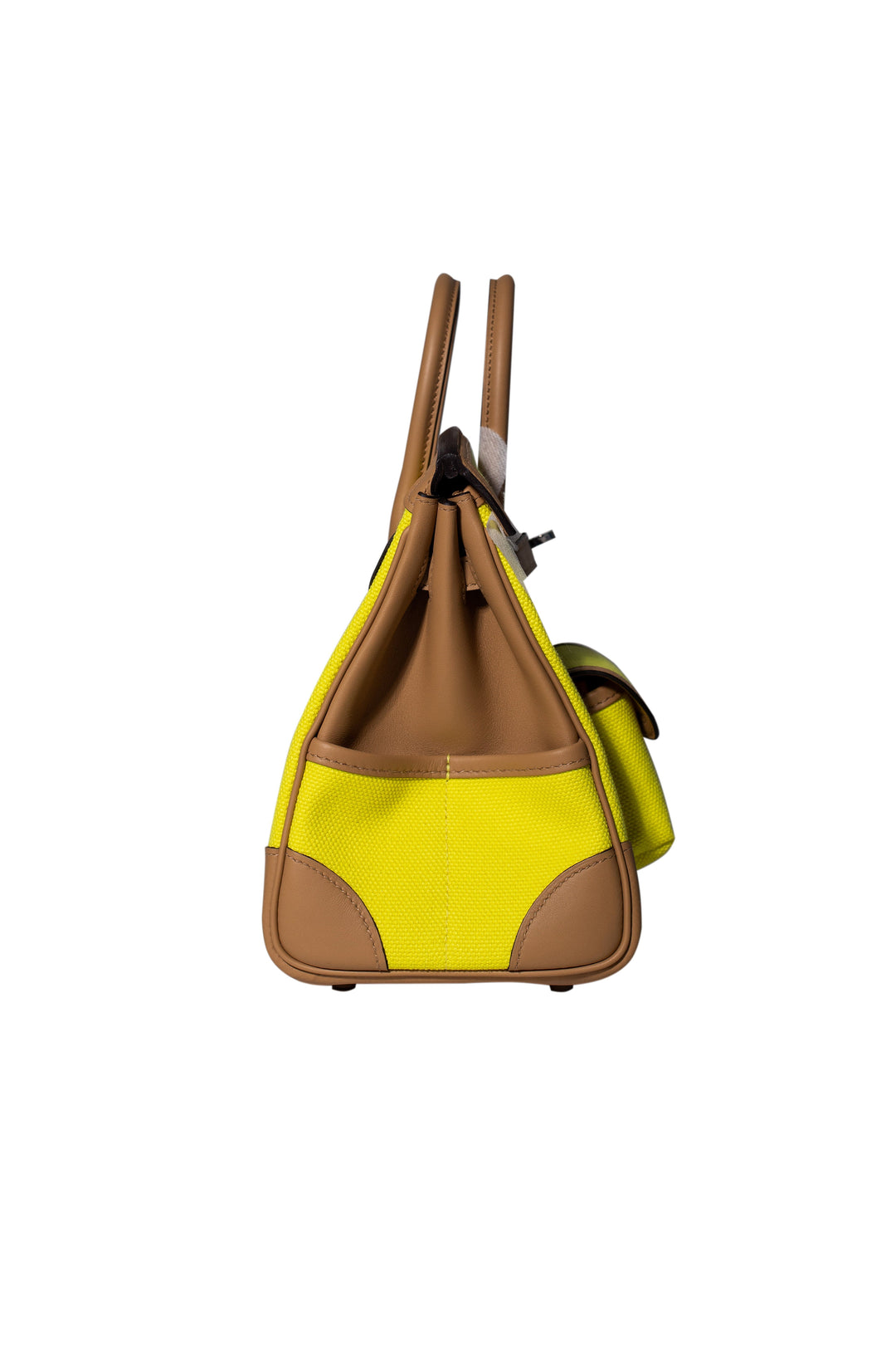 Hermes birkin 25 cargo Jaune Citron\ Chai PHW