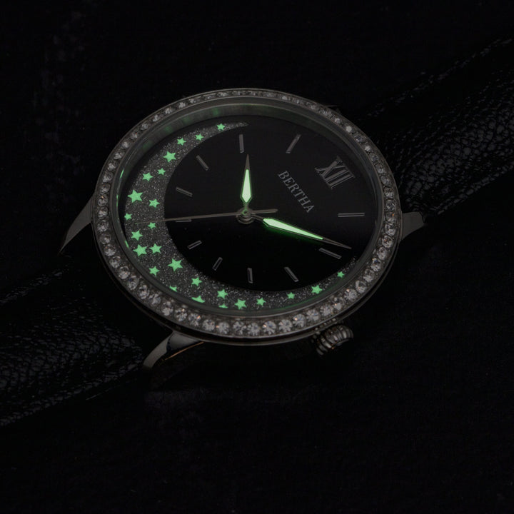 Bertha Dolly Leather-Band Watch