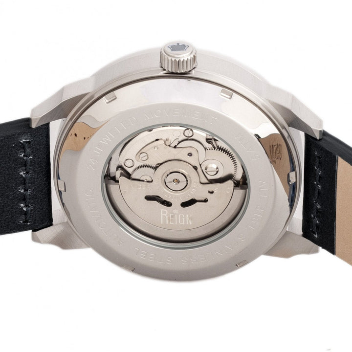 Reign Lafleur Automatic Leather-Band Watch w/Date