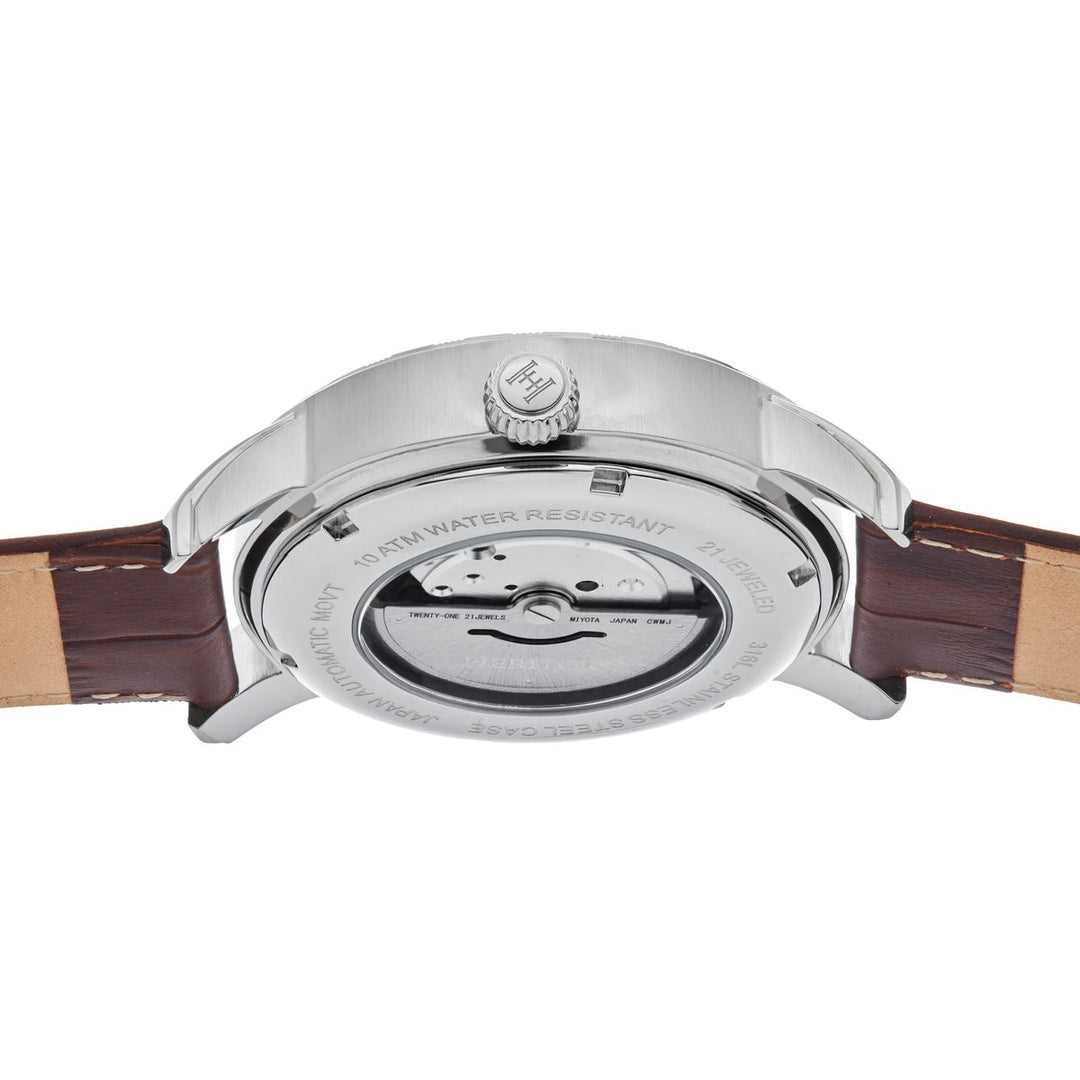 Heritor Automatic Protégé Leather-Band Watch w/Date