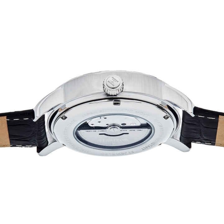 Heritor Automatic Protégé Leather-Band Watch w/Date