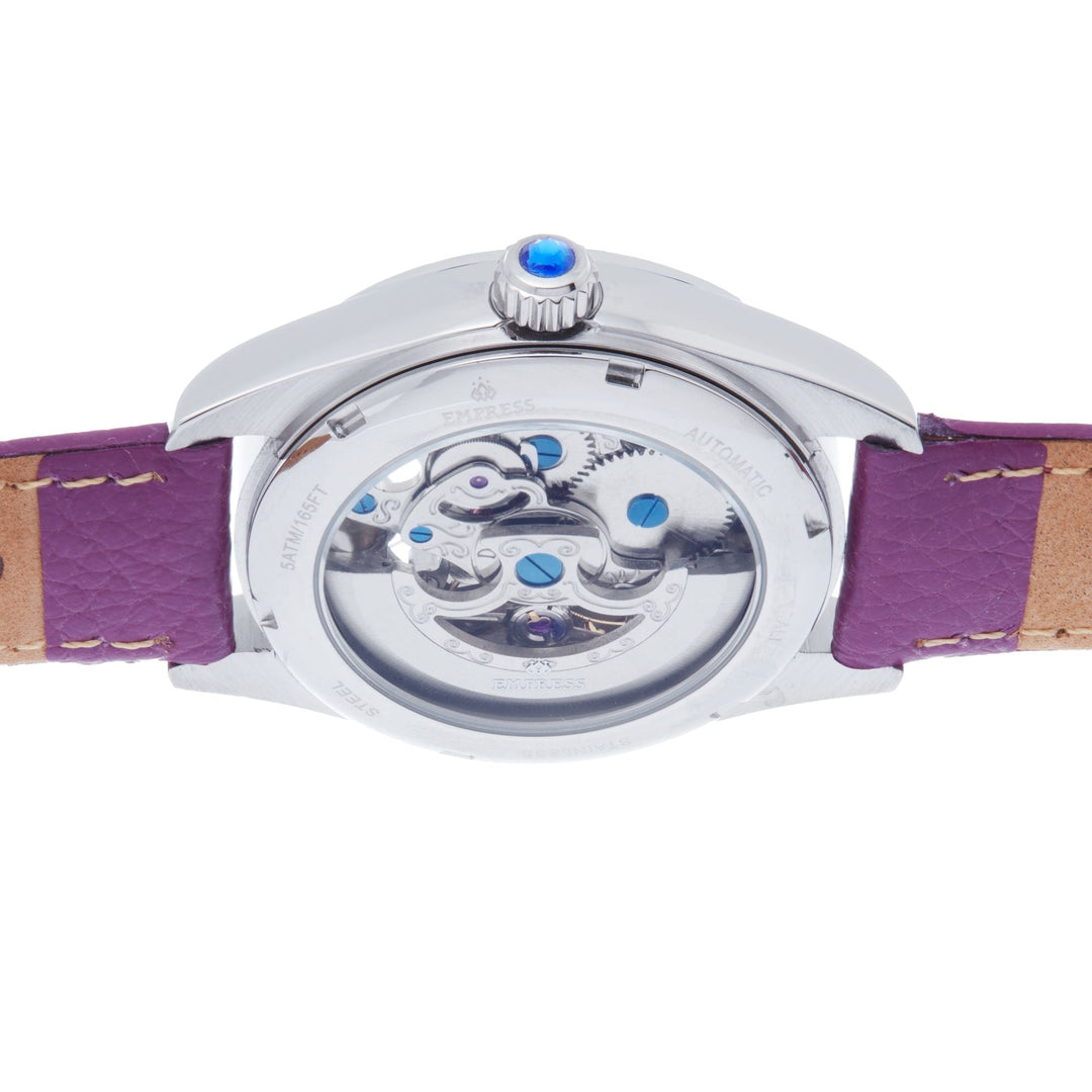 Empress Magnolia Automatic MOP Skeleton Dial Bracelet Watch