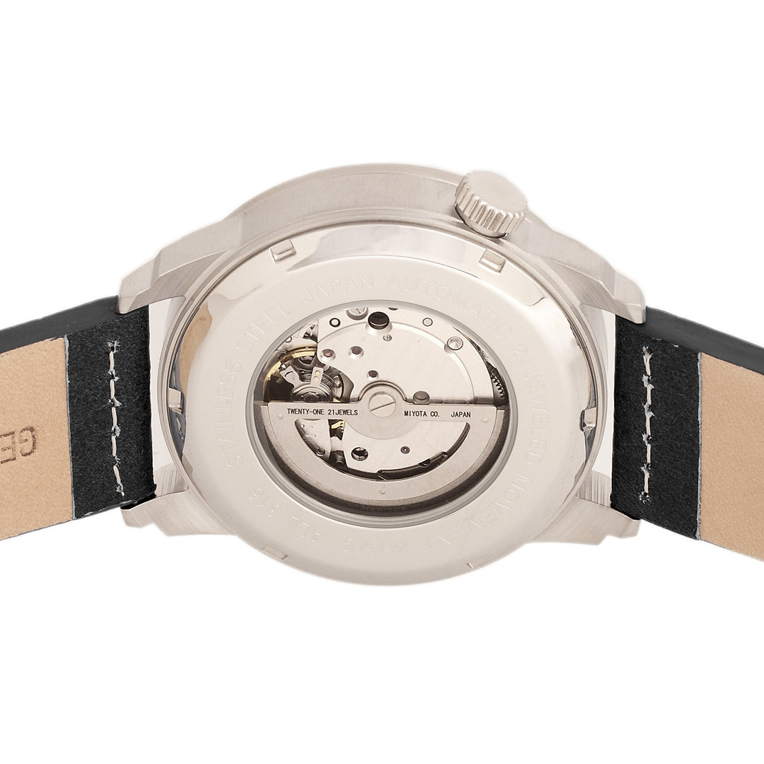 Heritor Automatic Wellington Leather-Band Watch