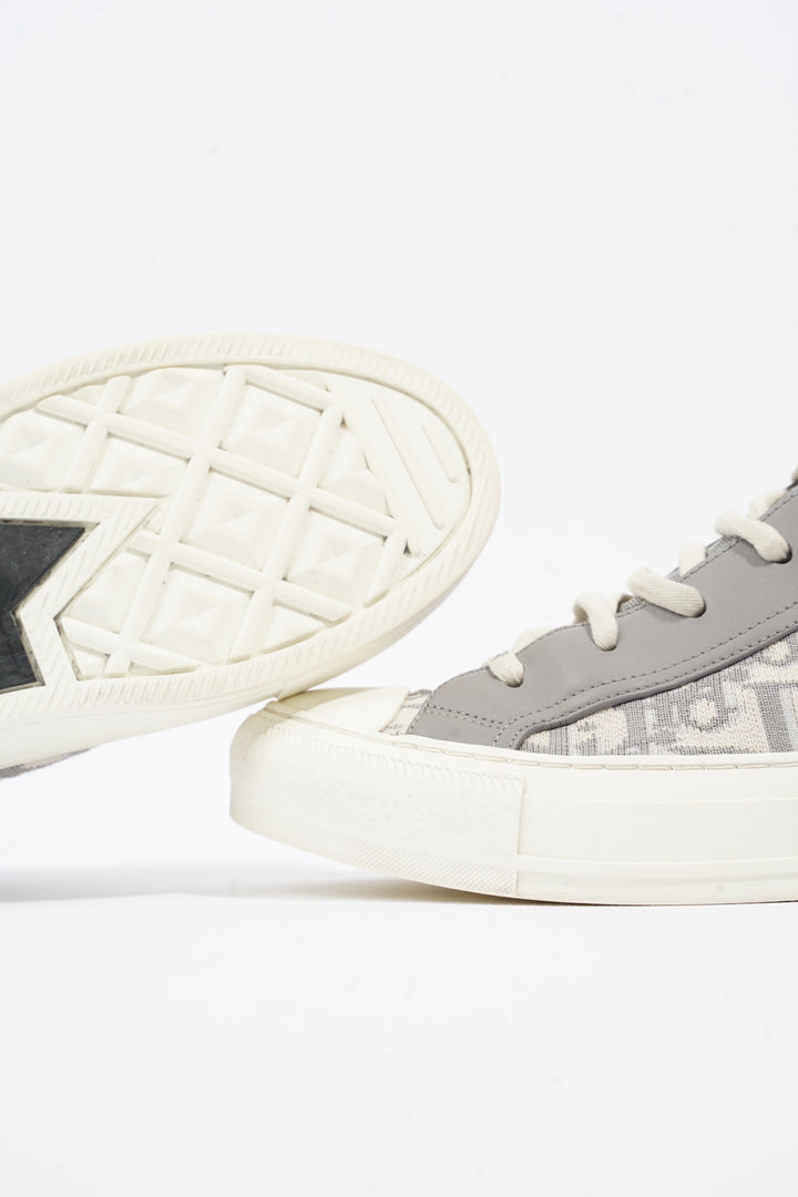 Christian Dior Walk'n'dior Grey Oblique / White Fabric EU 39.5 UK 6.5