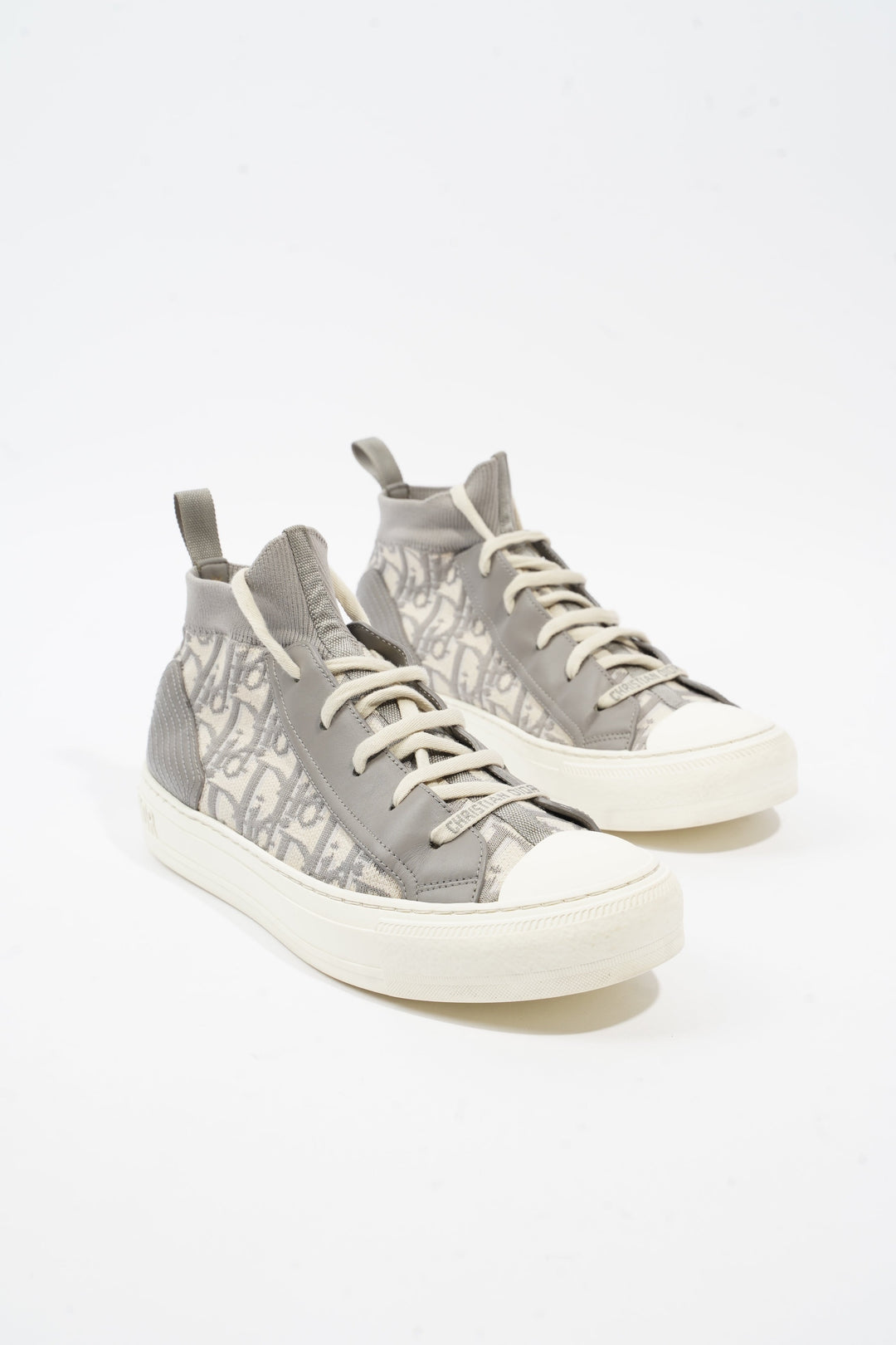 Christian Dior Walk'n'dior Grey Oblique / White Fabric EU 39.5 UK 6.5