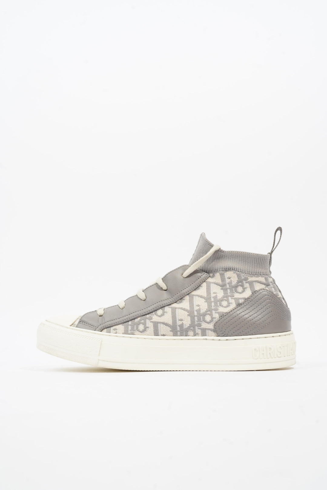 Christian Dior Walk'n'dior Grey Oblique / White Fabric EU 39.5 UK 6.5