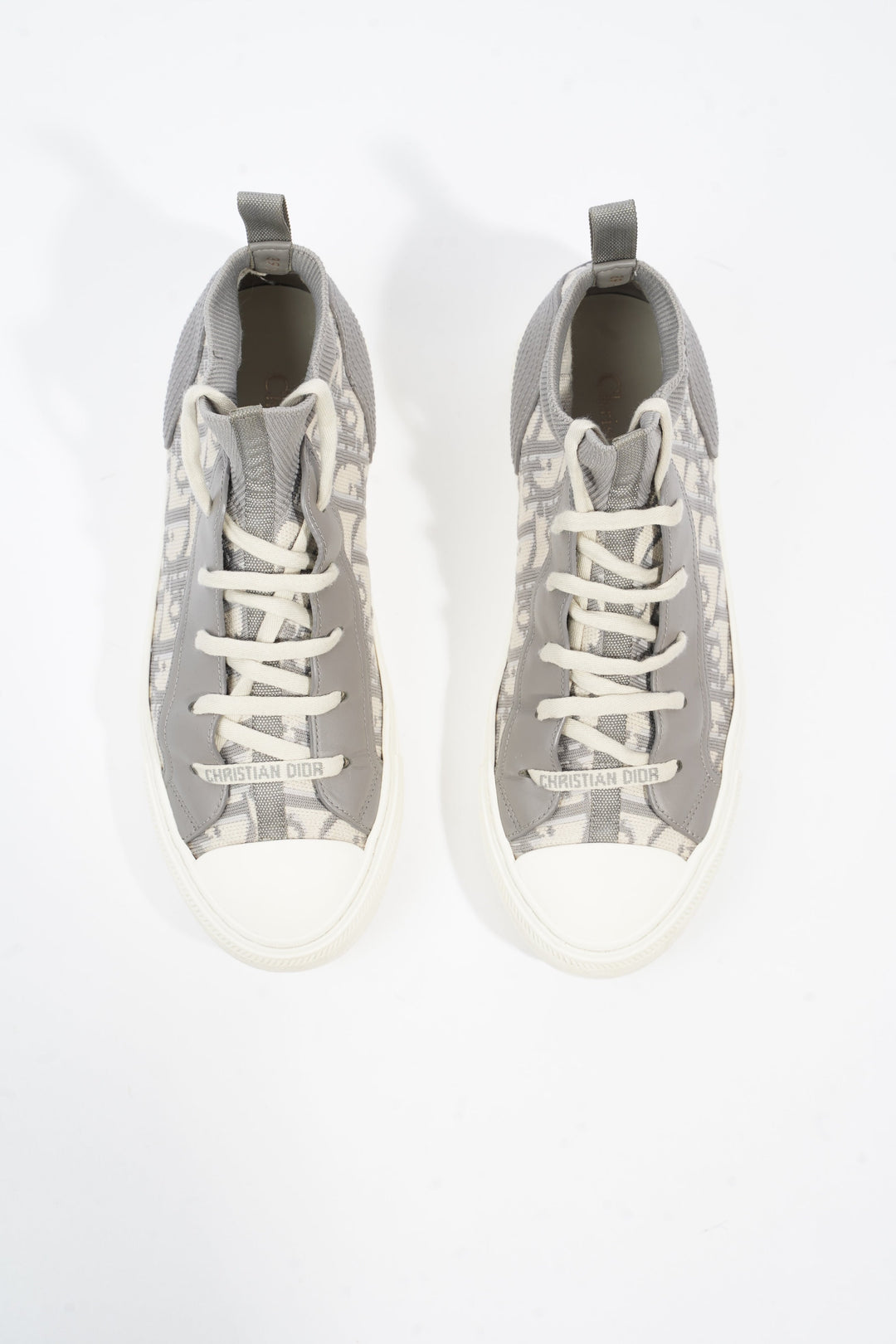 Christian Dior Walk'n'dior Grey Oblique / White Fabric EU 39.5 UK 6.5
