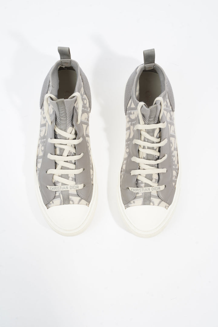 Christian Dior Walk'n'dior Grey Oblique / White Fabric EU 39.5 UK 6.5