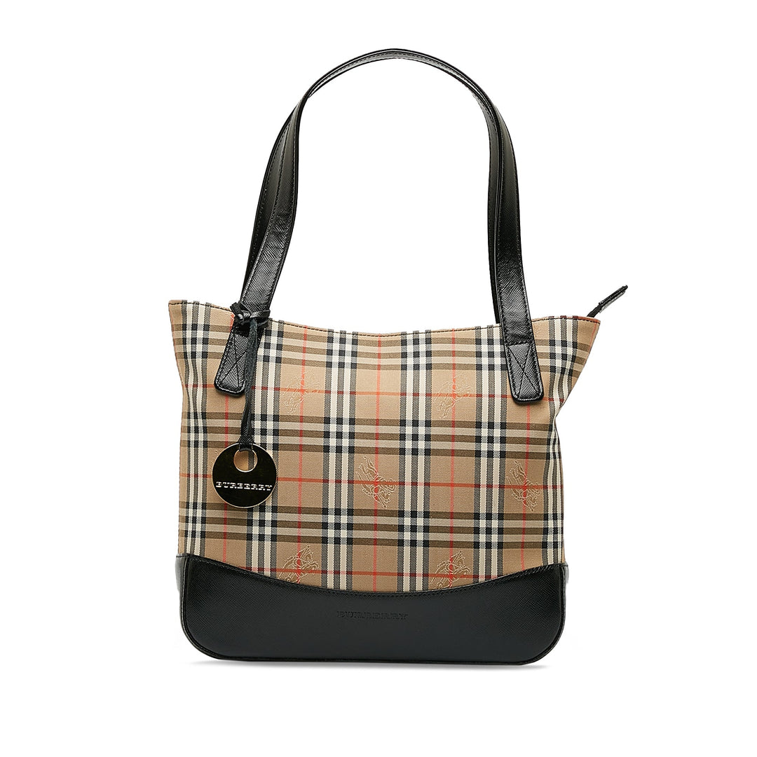 BURBERRY Haymarket Check Handbag