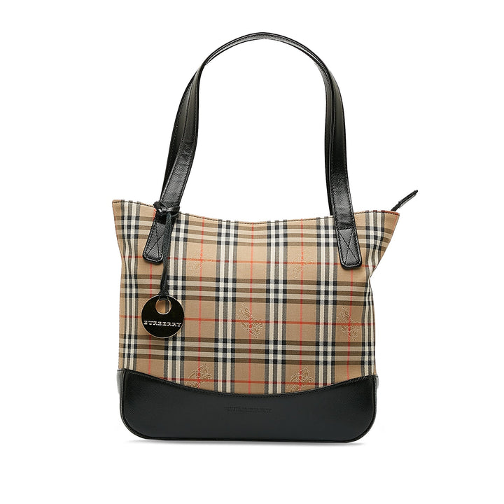BURBERRY Haymarket Check Handbag