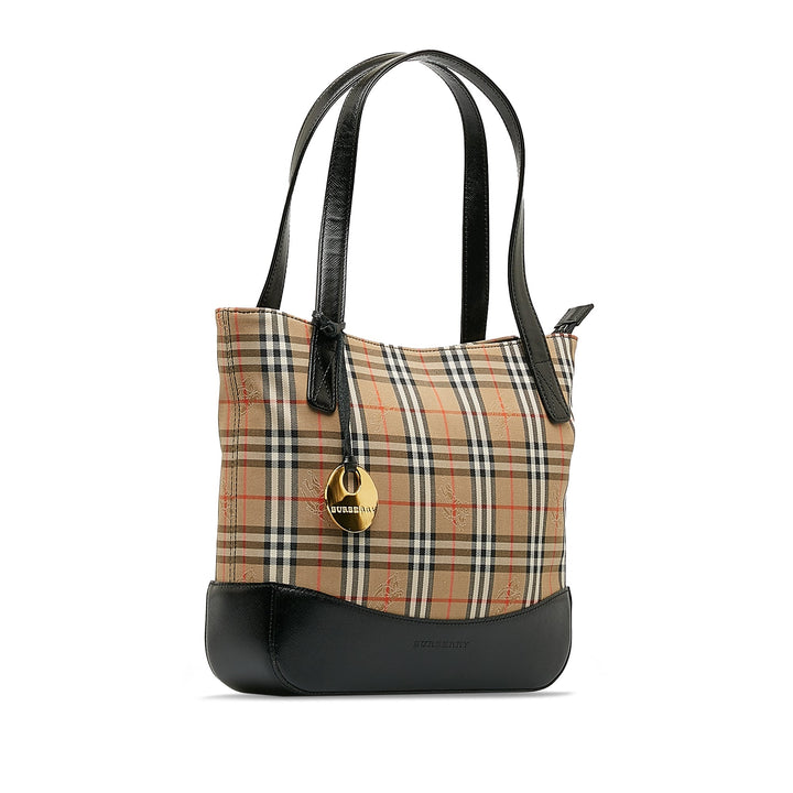 BURBERRY Haymarket Check Handbag