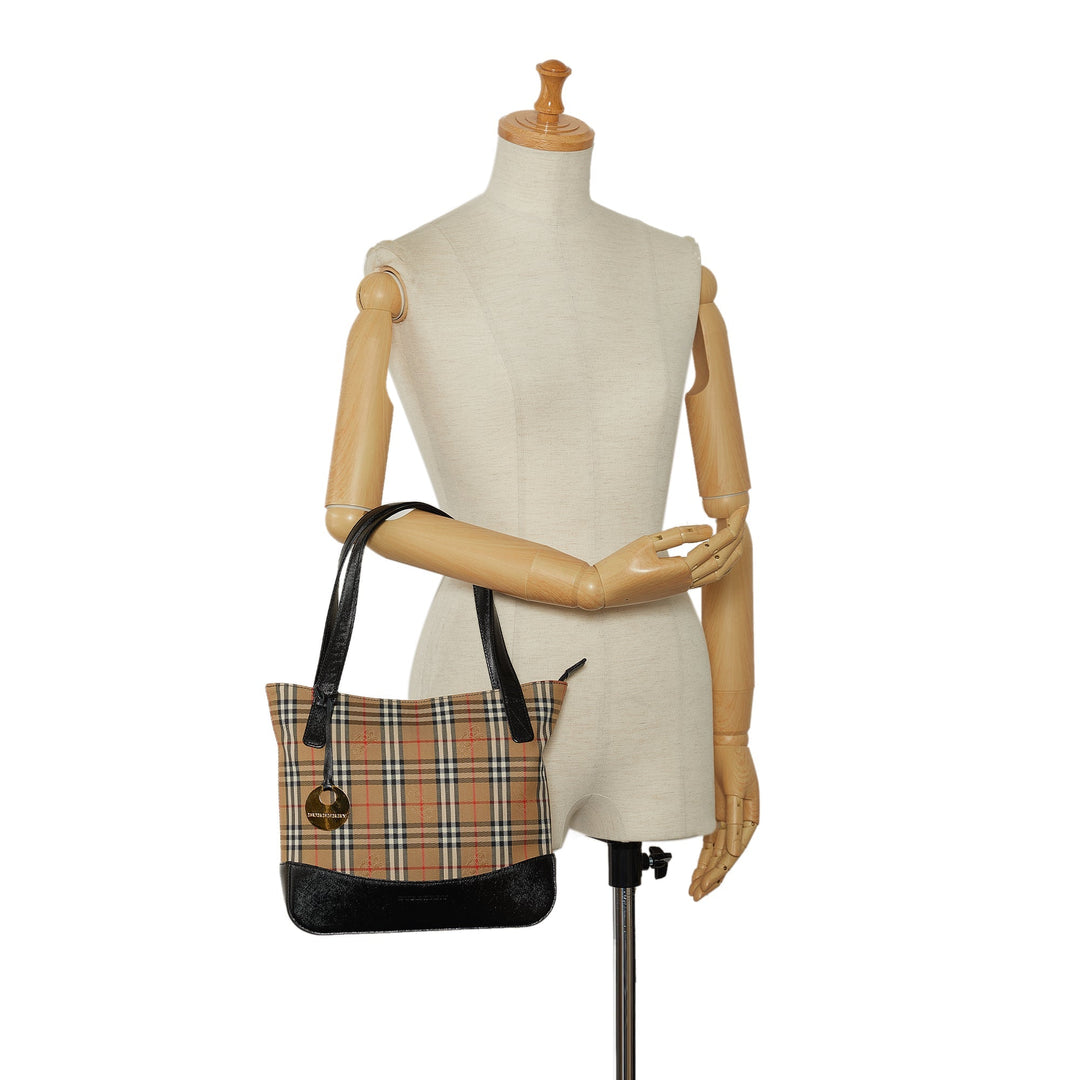 BURBERRY Haymarket Check Handbag