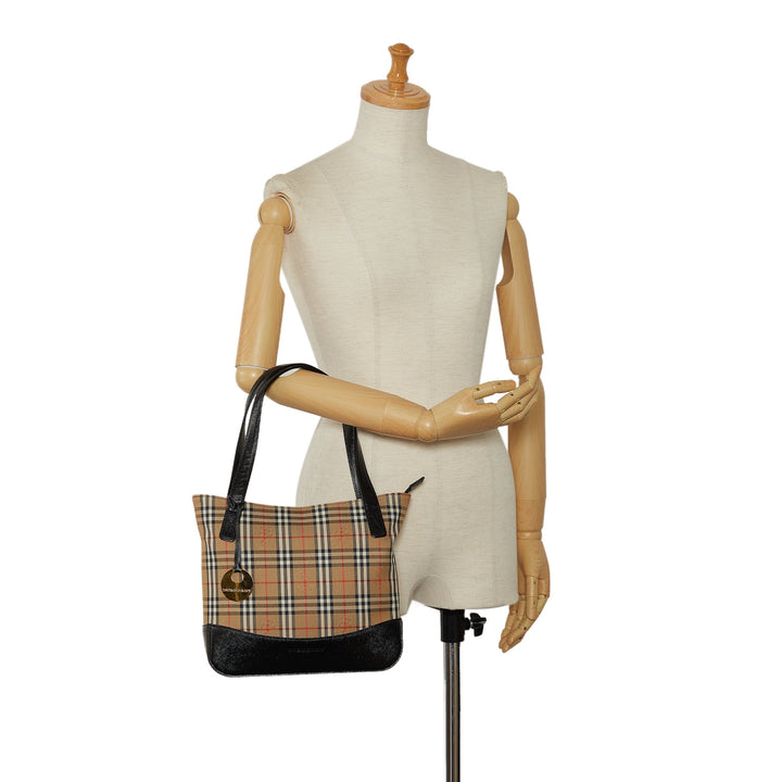 BURBERRY Haymarket Check Handbag