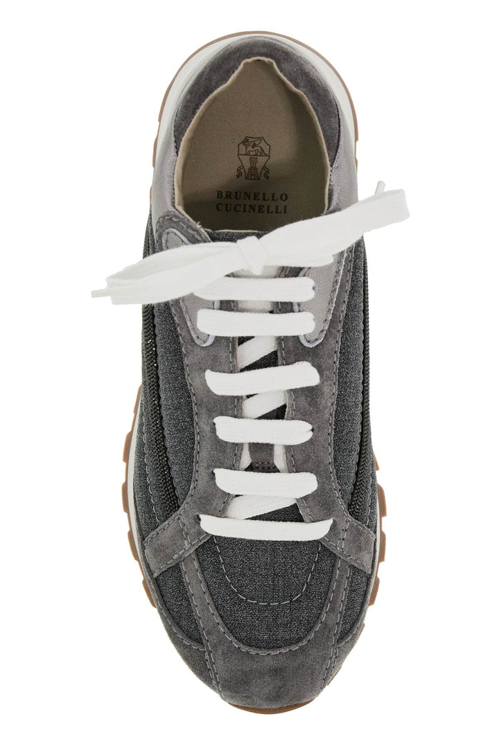WOOL SNEAKERS WITH PRECIOUS STRIPE DESIGN