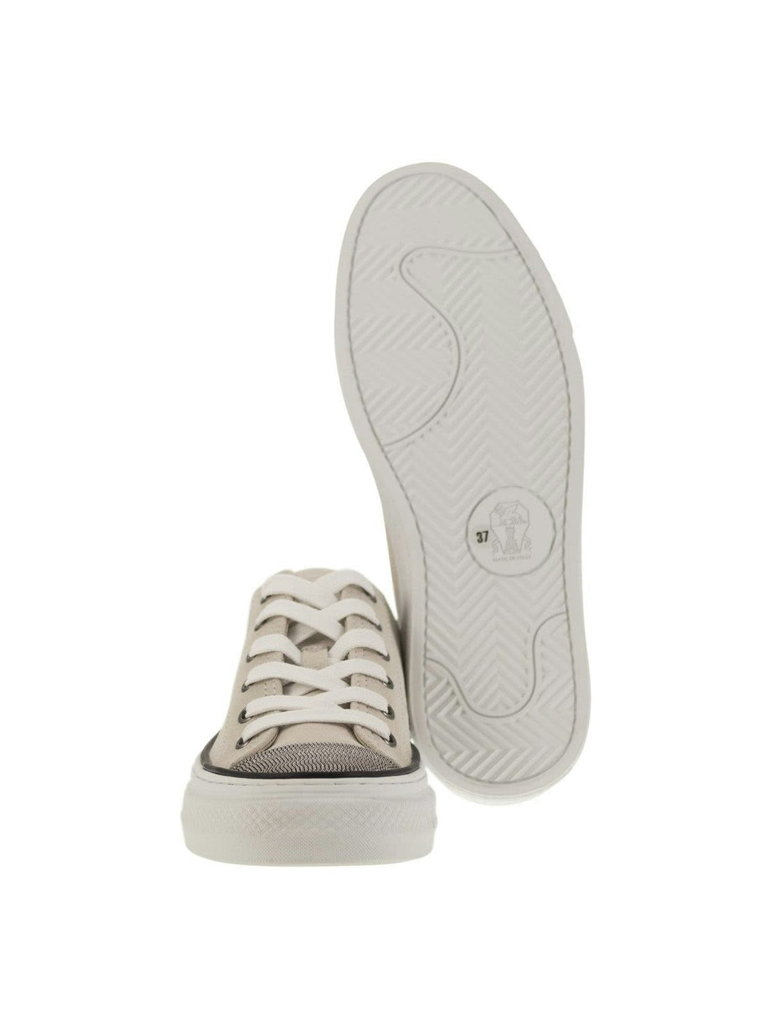 SUEDE TRAINERS WITH PRECIOUS TOE