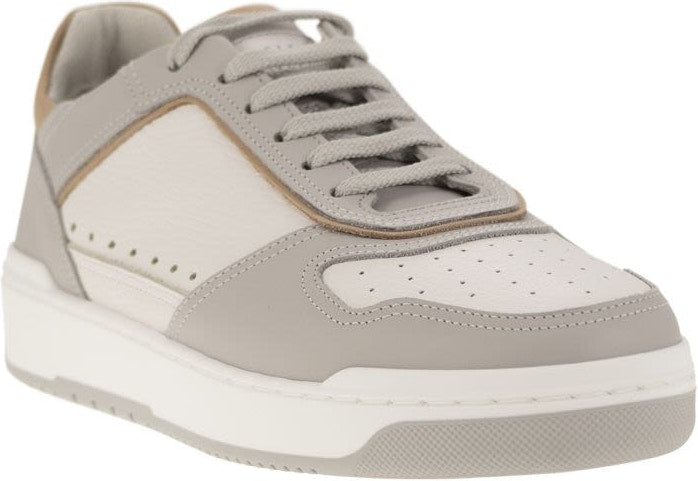 CALFSKIN BASKET SNEAKERS