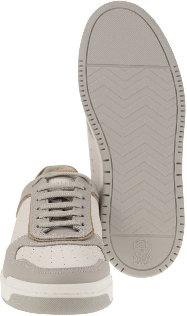 CALFSKIN BASKET SNEAKERS