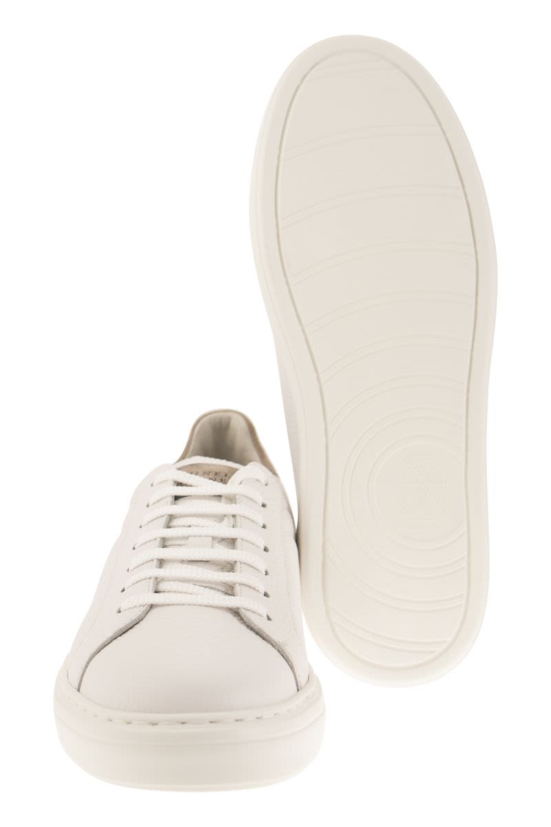 CALFSKIN TRAINERS WITH GRAIN