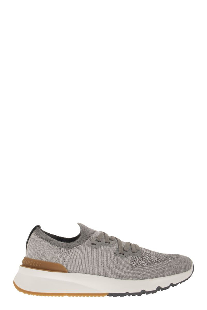 RUNNERS IN CHINé COTTON KNIT