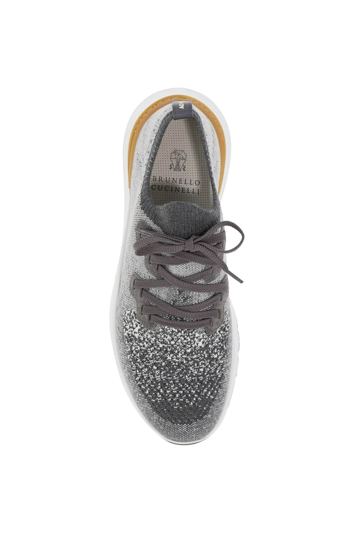 KNIT CHINE SNEAKERS IN
