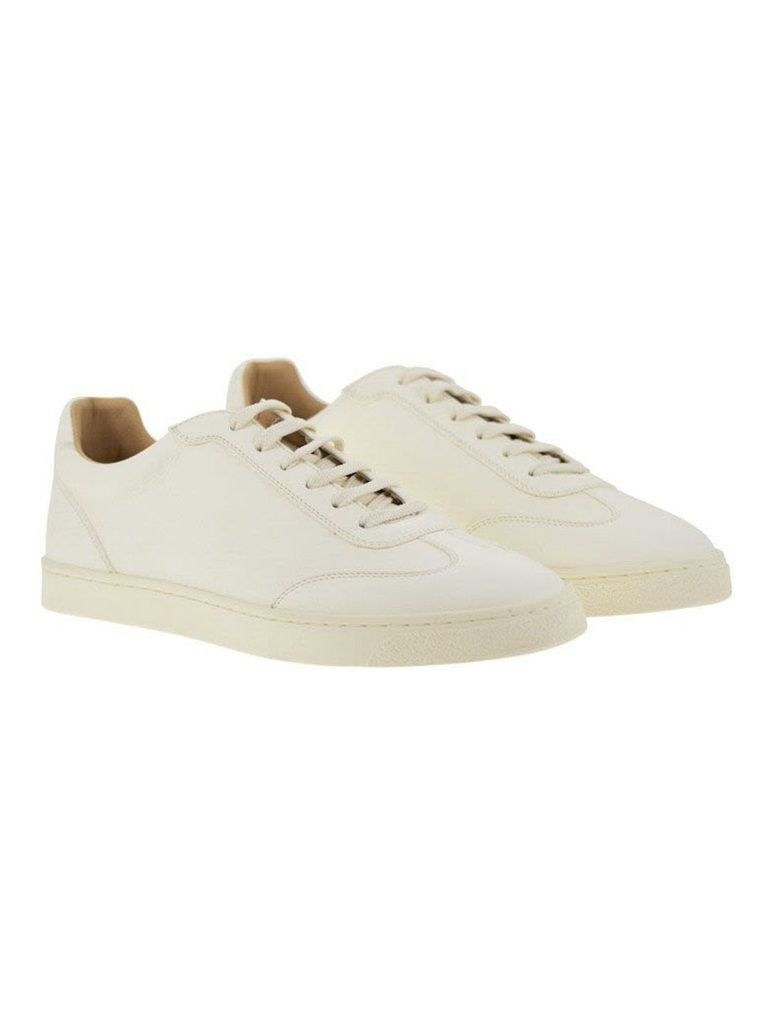 DEERSKIN TRAINERS WITH LATEX SOLE