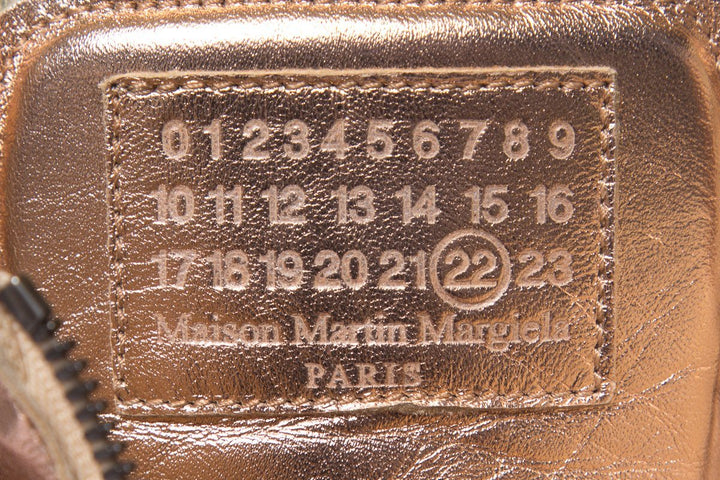 Maison Margiela Rose Gold Leather Sneakers SZ 37