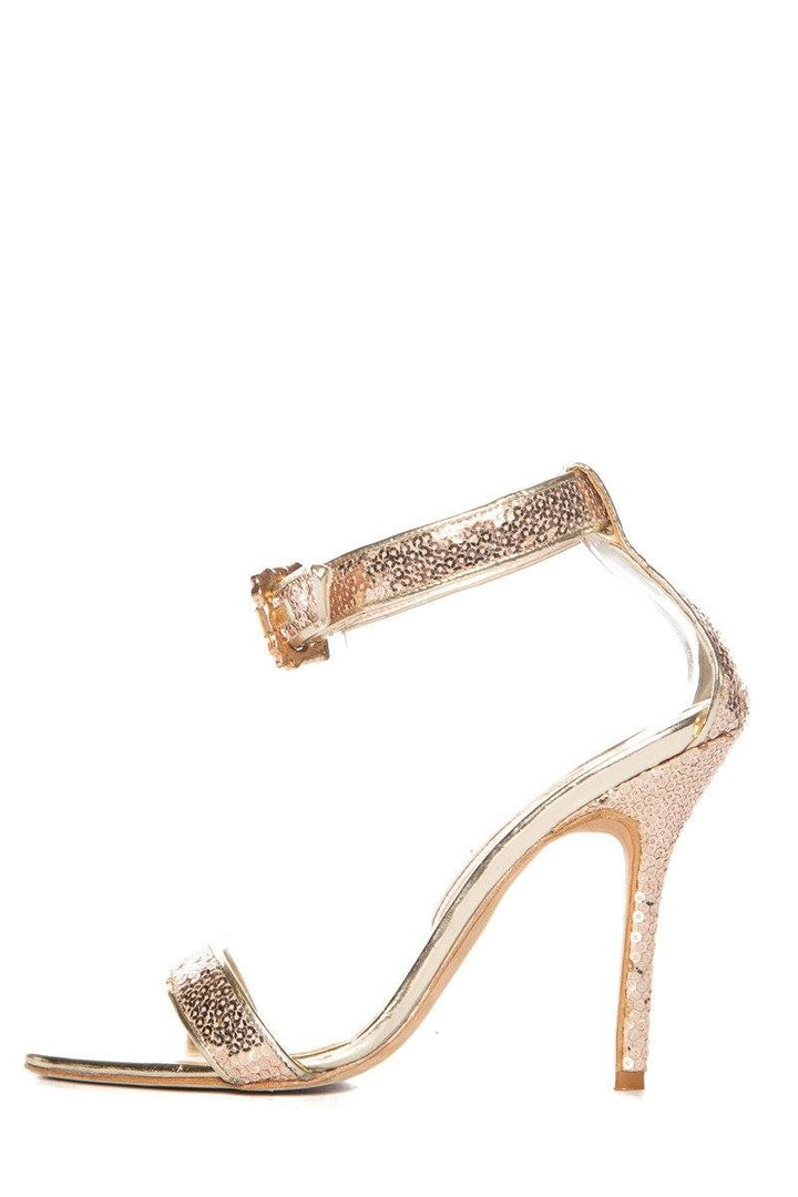 Manolo Blahnik Gold Metallic Sequin Sandals SZ 37