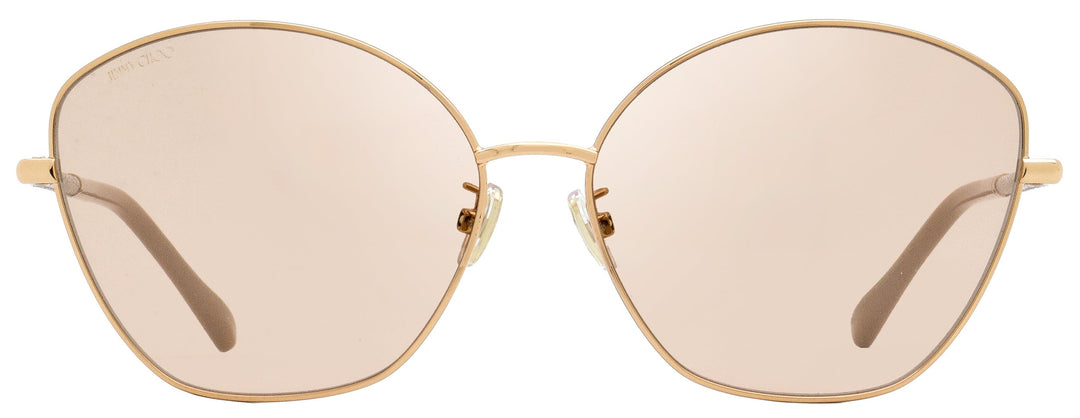 Jimmy Choo Butterfly Sunglasses Marilia/G/SK BKU2S Gold/Nude 63mm