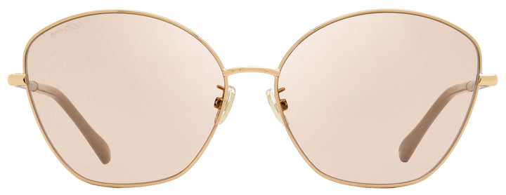 Jimmy Choo Butterfly Sunglasses Marilia/G/SK BKU2S Gold/Nude 63mm