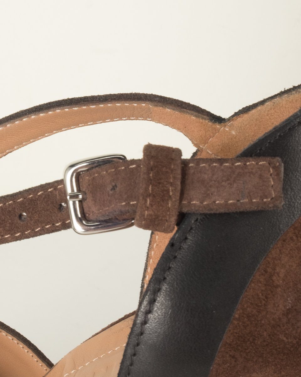 Marni Brown Suede Embellished Heels 39