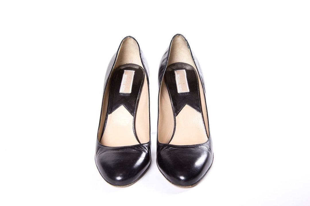Michael Kors Black Leather Pumps SZ 8 Sale