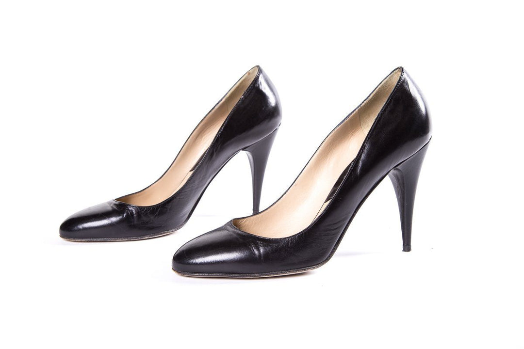Michael Kors Black Leather Pumps SZ 8 Sale