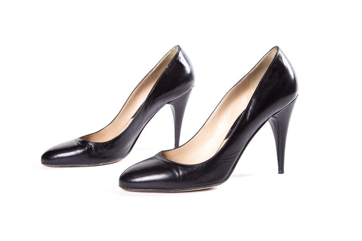 Michael Kors Black Leather Pumps SZ 8 Sale