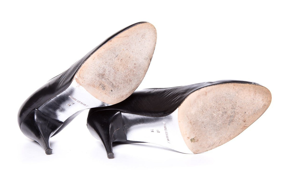 Michael Kors Black Leather Pumps SZ 8 Sale