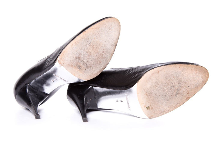 Michael Kors Black Leather Pumps SZ 8 Sale